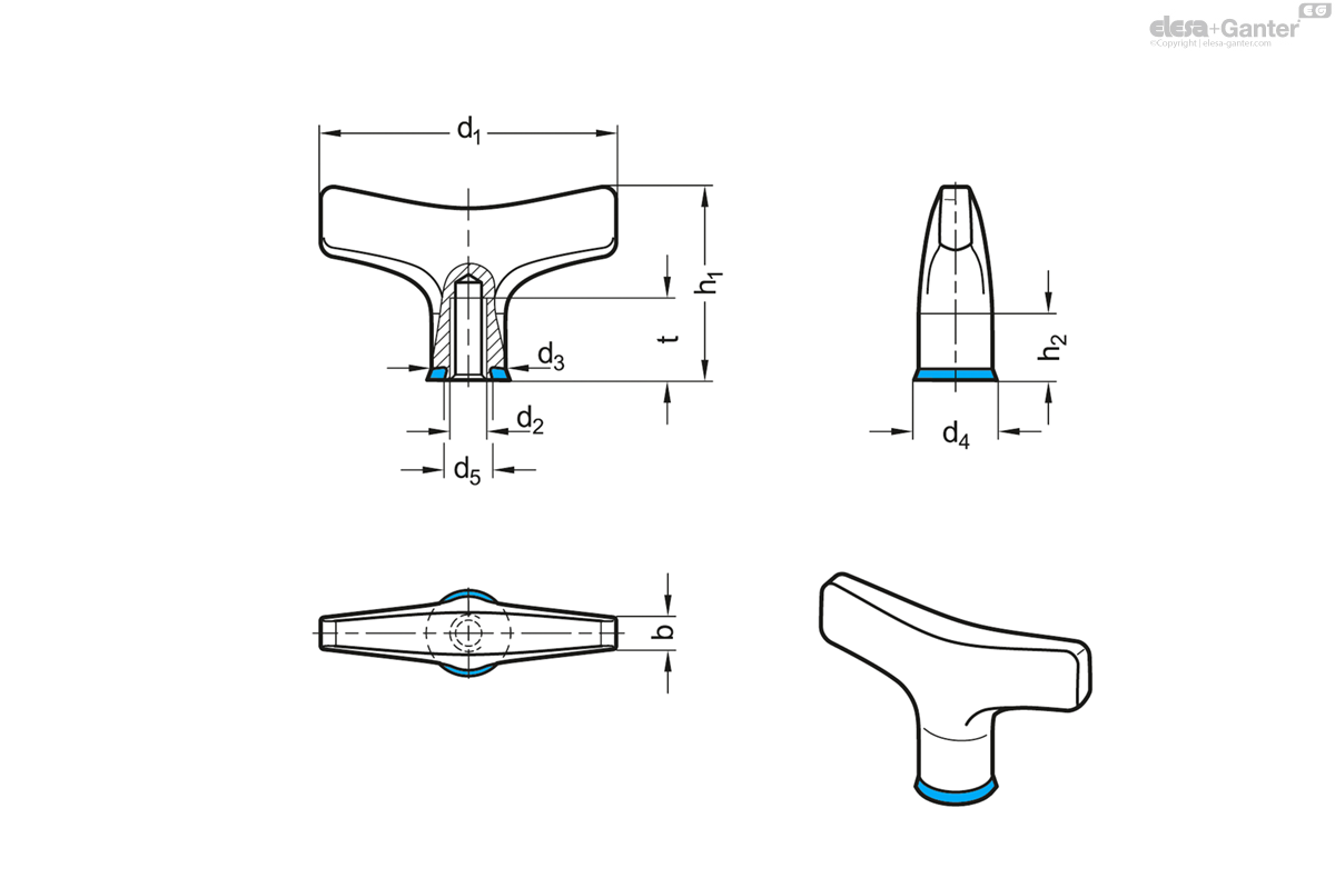 mattiert (Ra < 0,8 µm)